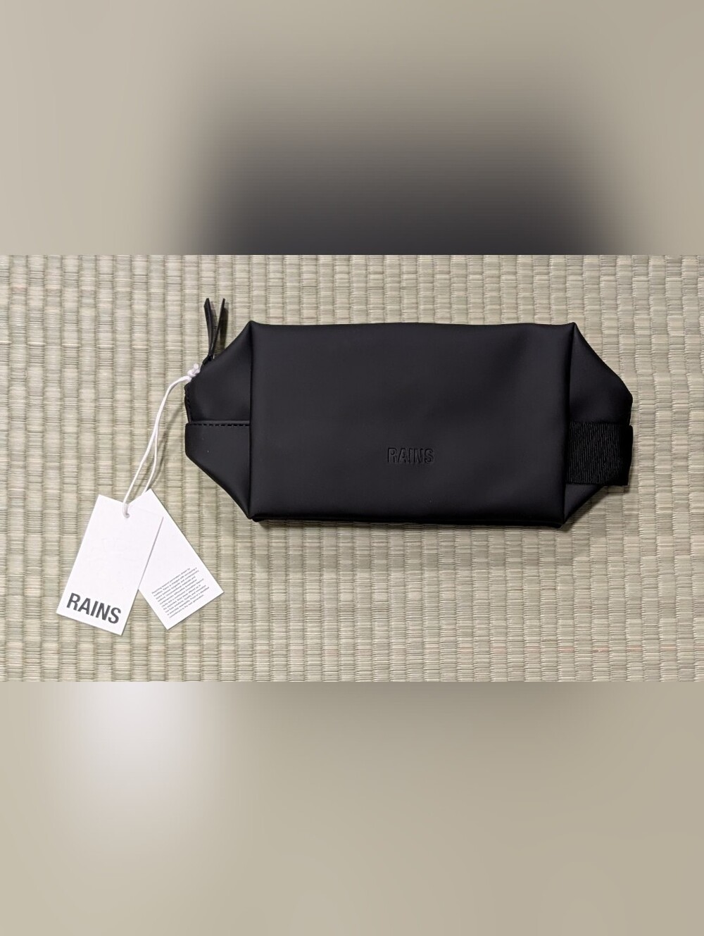 NWT RAINS Wash Bag Black No. 15580